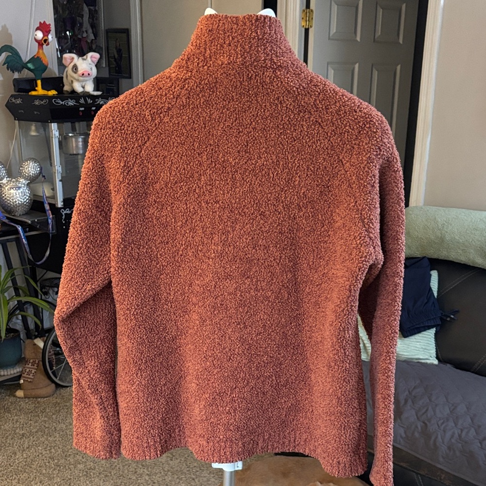 Natural reflection Cozy Rust Zip-Up Jacket Sz L - Picture 3 of 3